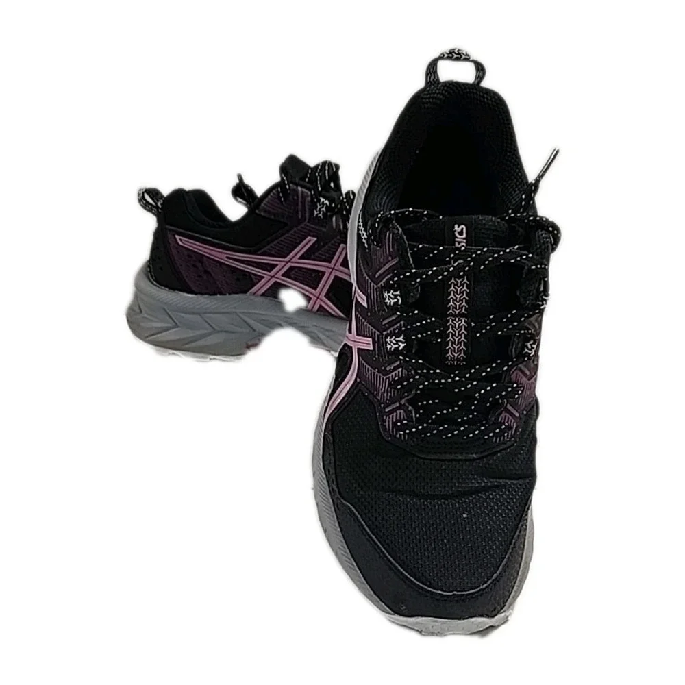 Asics Gel-Venture 9 Black/Soft Berry Athletic Running Shoes Ortholite Women's 8‎